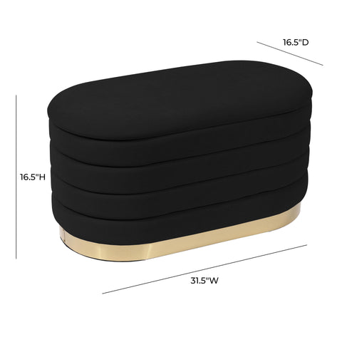 Margaux Monaco 31.5" Performance Velvet Storage Bench - image 9