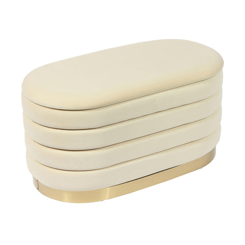 Margaux Monaco 31.5" Performance Velvet Storage Bench - image 1