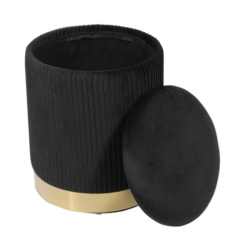 Performance Velvet Storage Ottoman - image 3