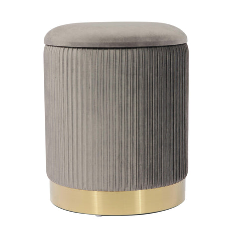 Performance Velvet Storage Ottoman - image 1