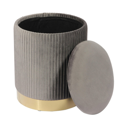 Performance Velvet Storage Ottoman - image 3