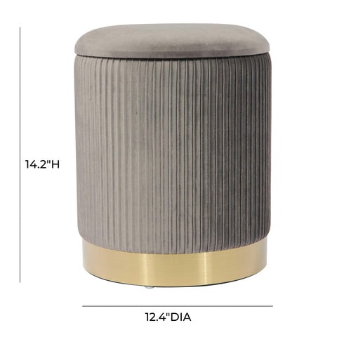 Performance Velvet Storage Ottoman - image 7