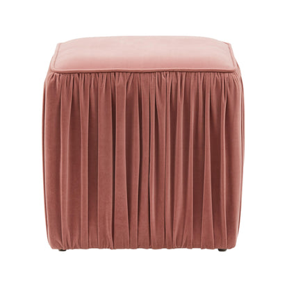 Ada Mauve Pleated Ottoman