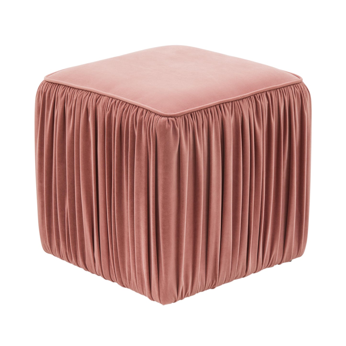 ada mauve pleated ottoman