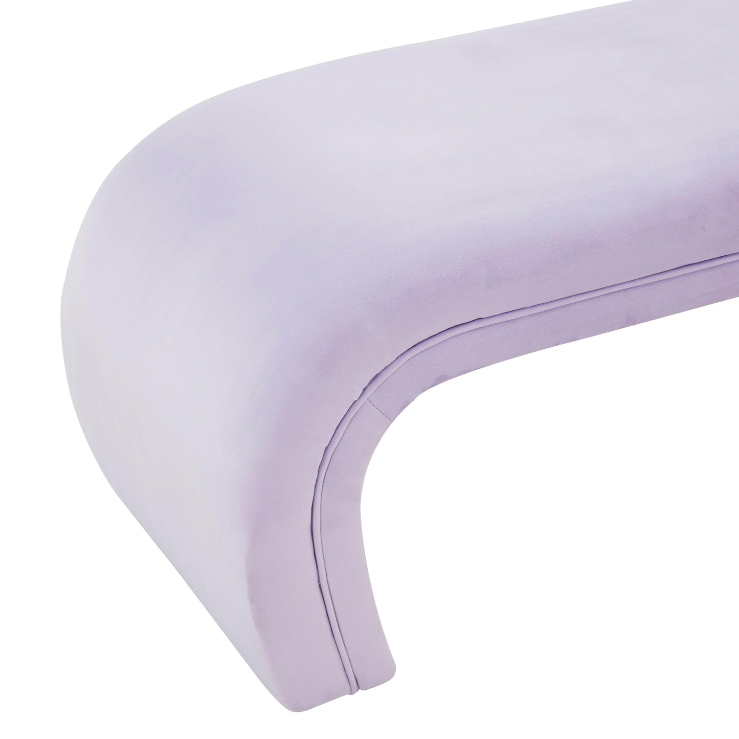 lisa lavender velvet bench