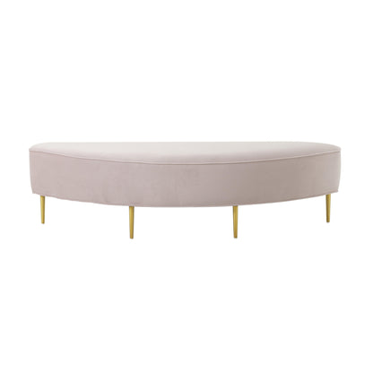 Denise Blush Velvet Full Bench