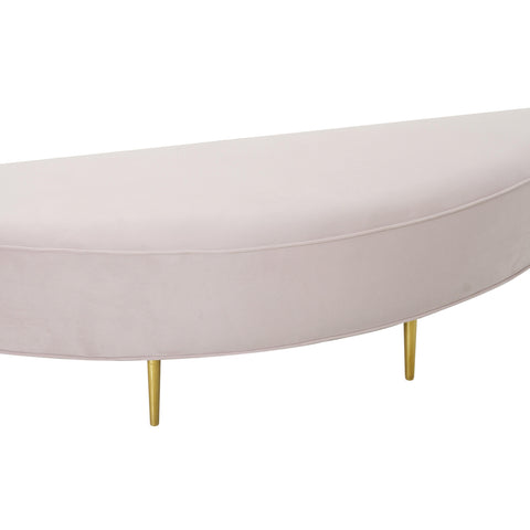 Denise Blush Velvet Full Bench