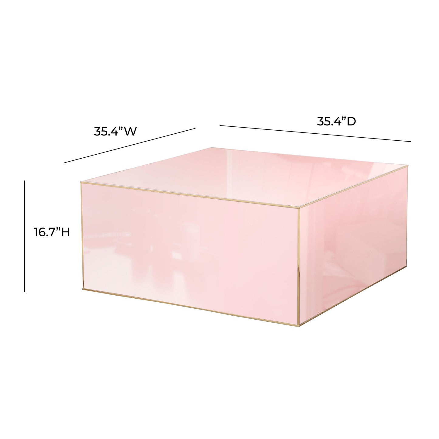 venus pink coffee table