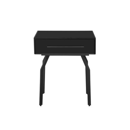 Destiny Black Glass Side Table