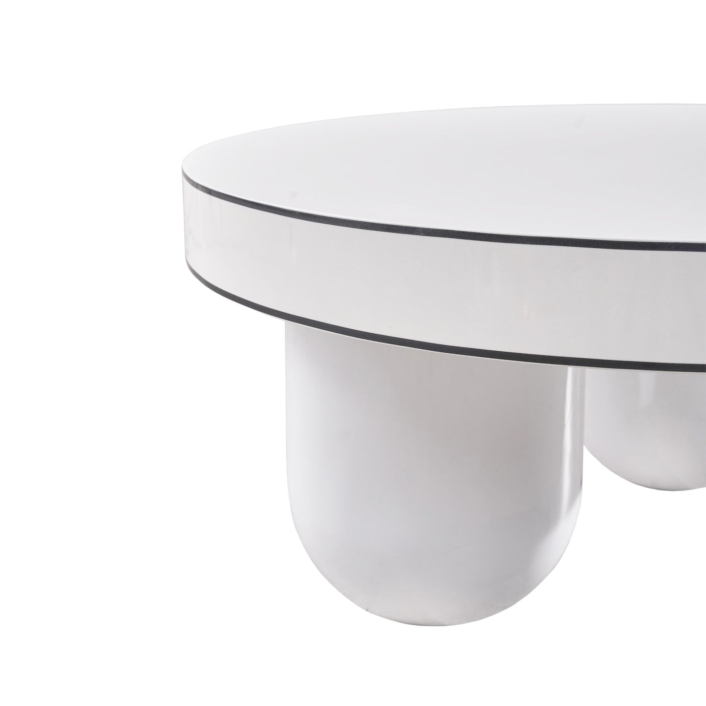 alondra white glossy coffee table
