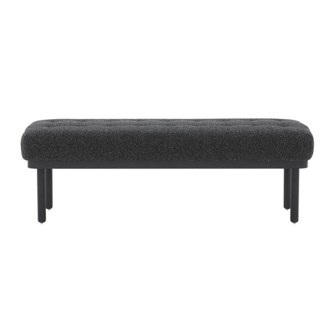 Mettu Black Boucle Bench