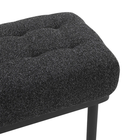Mettu Black Boucle Bench