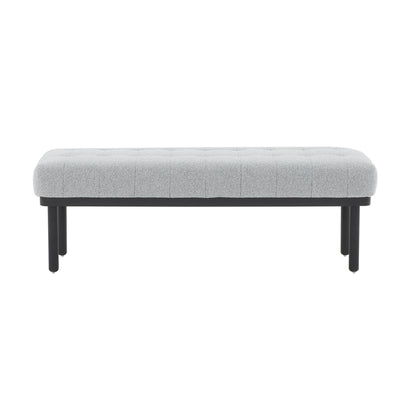 Mettu Grey Boucle Bench