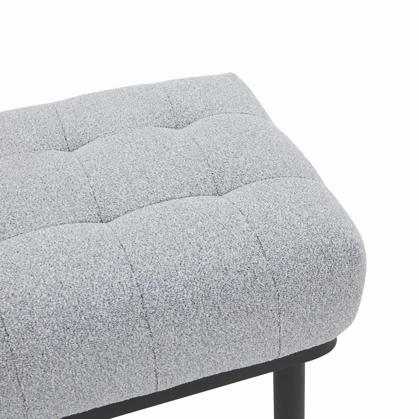 mettu grey boucle bench