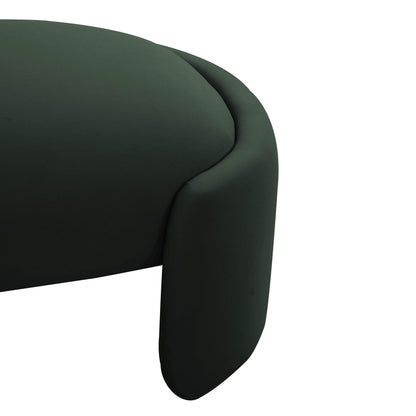 Adalynn Forest Green Velvet Bench