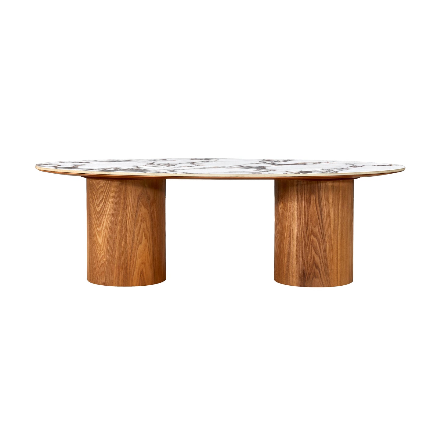 sloane marble ceramic oval coffee table