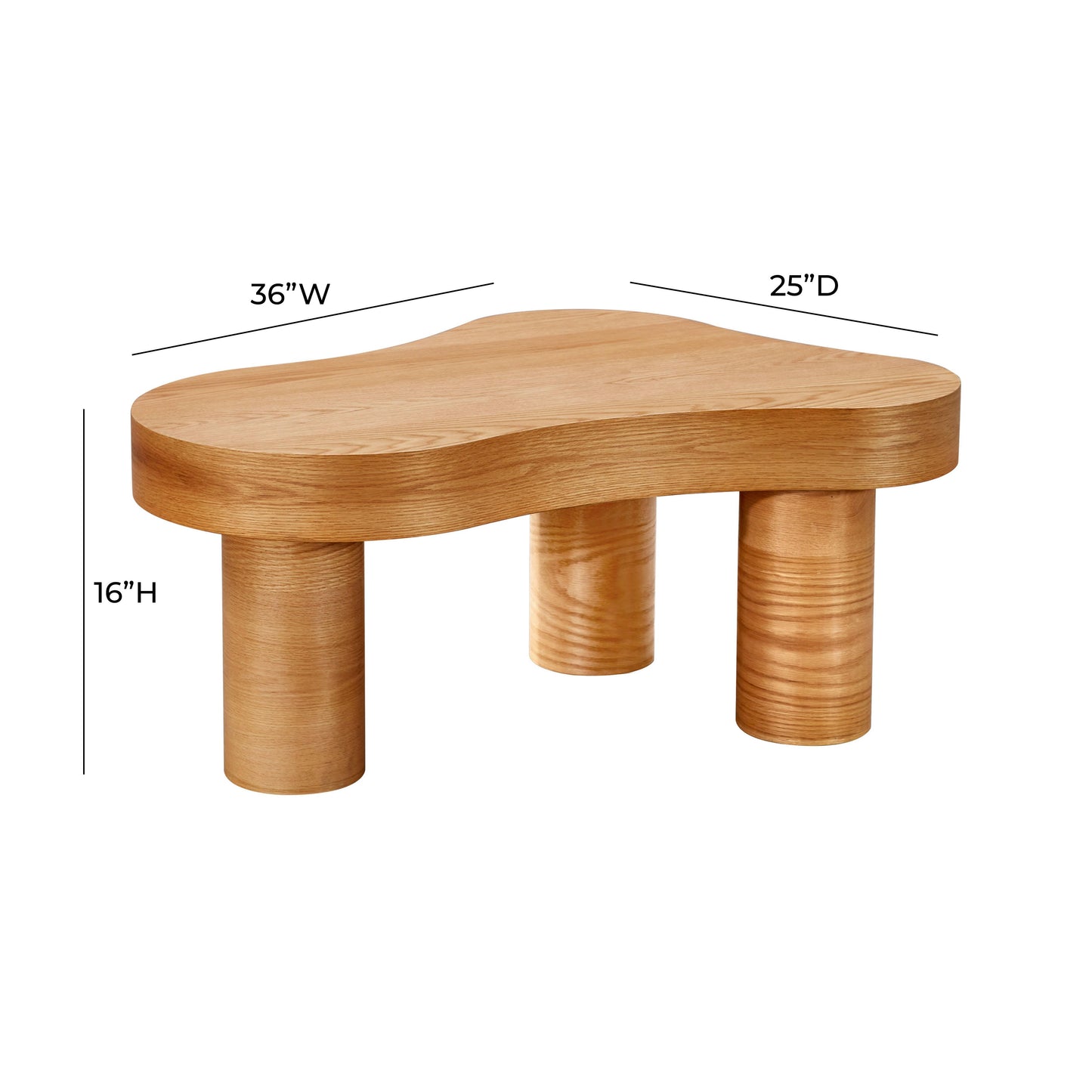 teddy natural oak coffee table