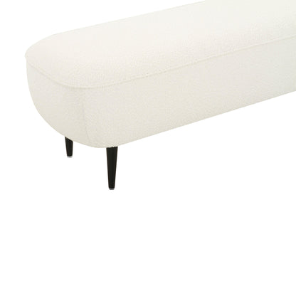 Bianca Cream Boucle Bench