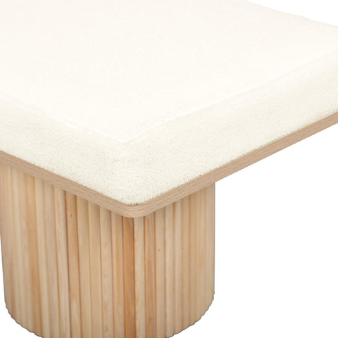 Isabelle Siena 48" White Dyed-Yarn Bench - image 6