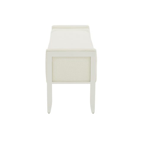 Tiffany Cream Boucle Bench