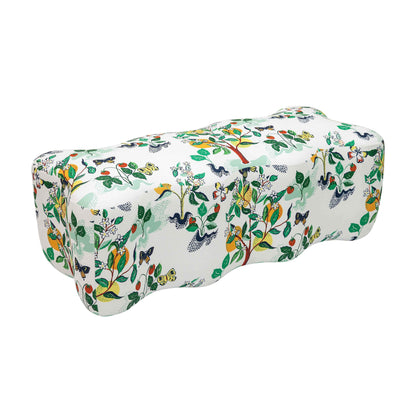 Kaylee Garden Upholstered Bench in Citrus Garden Print