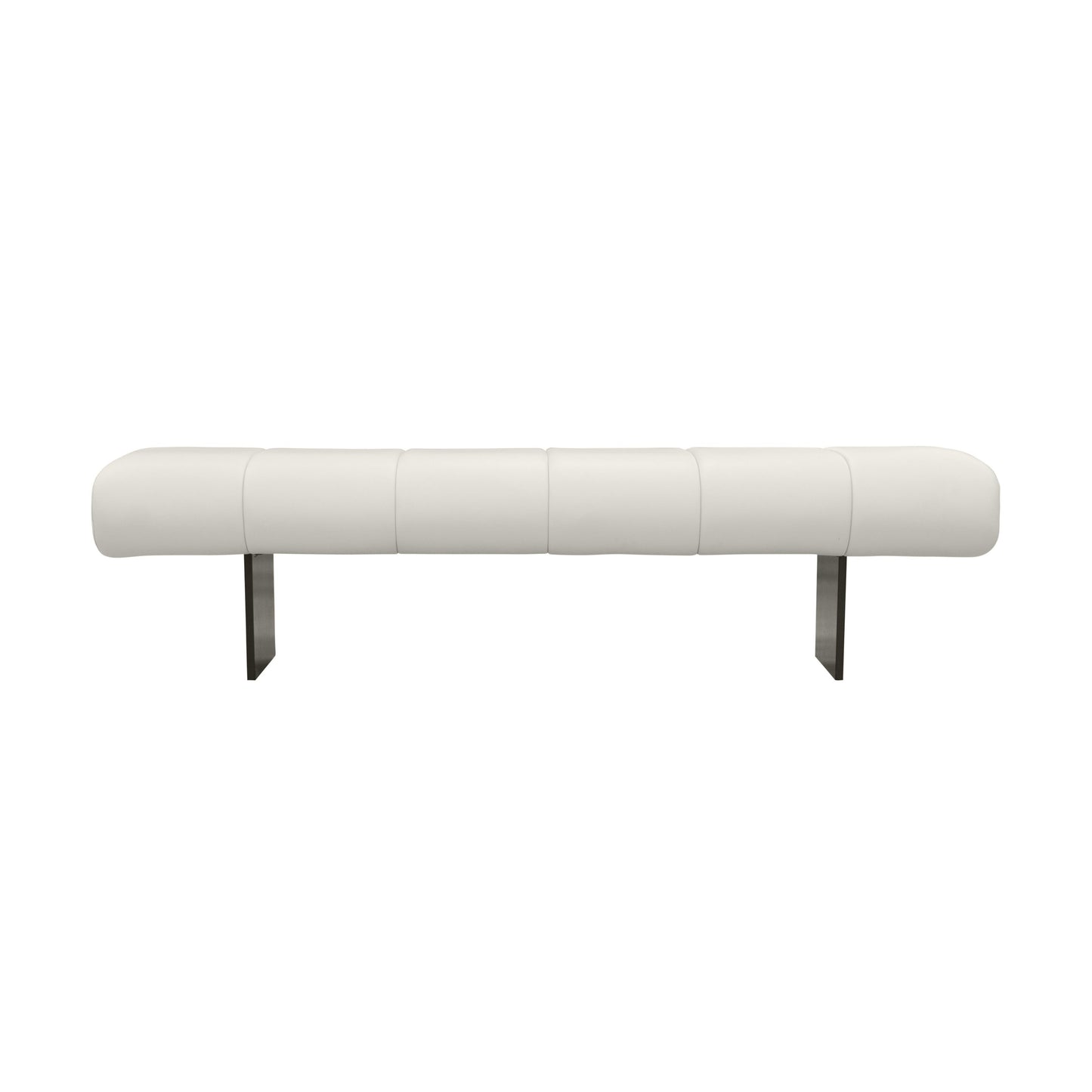 saint cream vegan leather bench