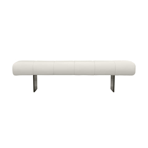 Saint Cream Vegan Leather Bench
