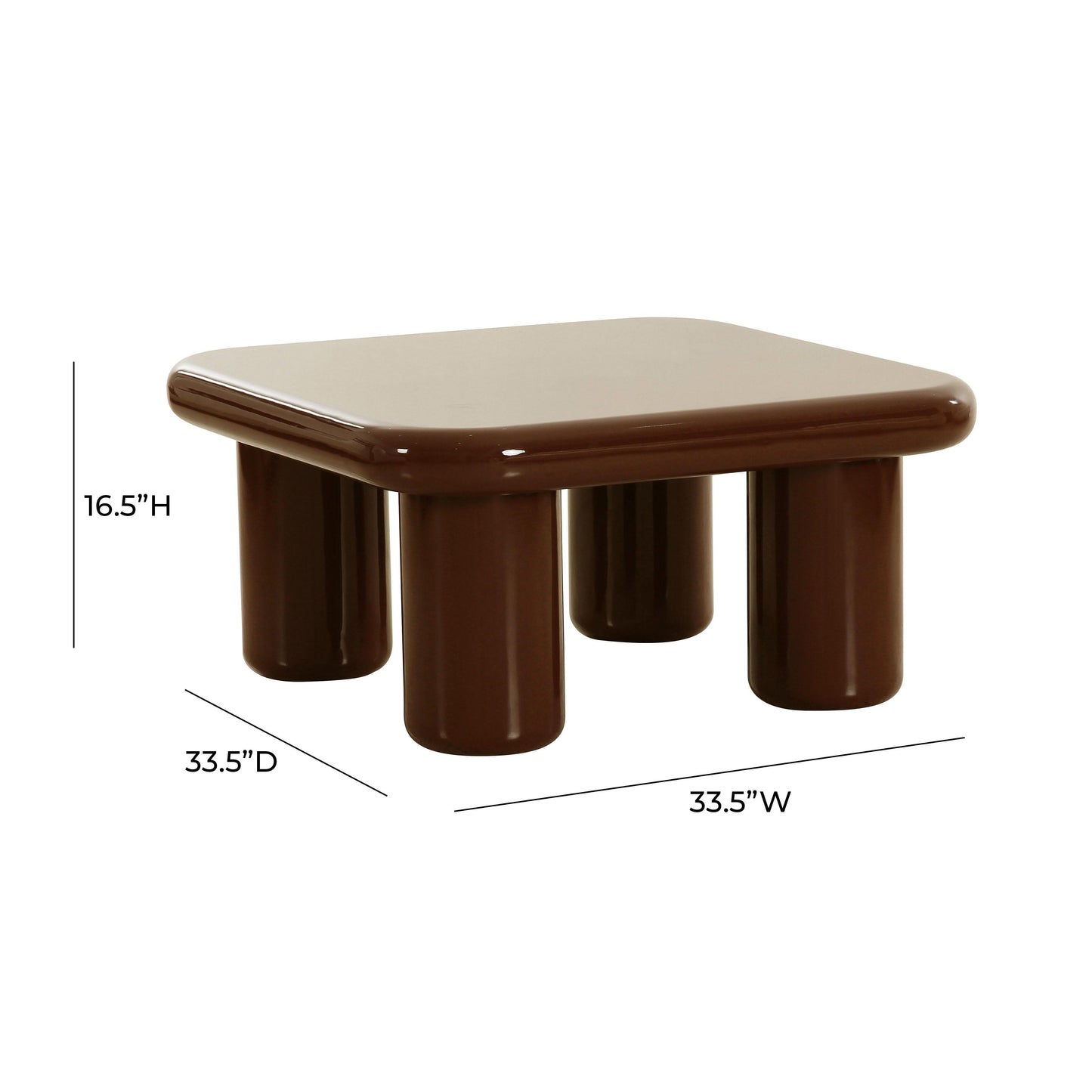 tarra chocolate brown coffee table