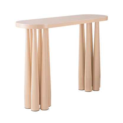 Tarra Peach Rose Glossy Console Table