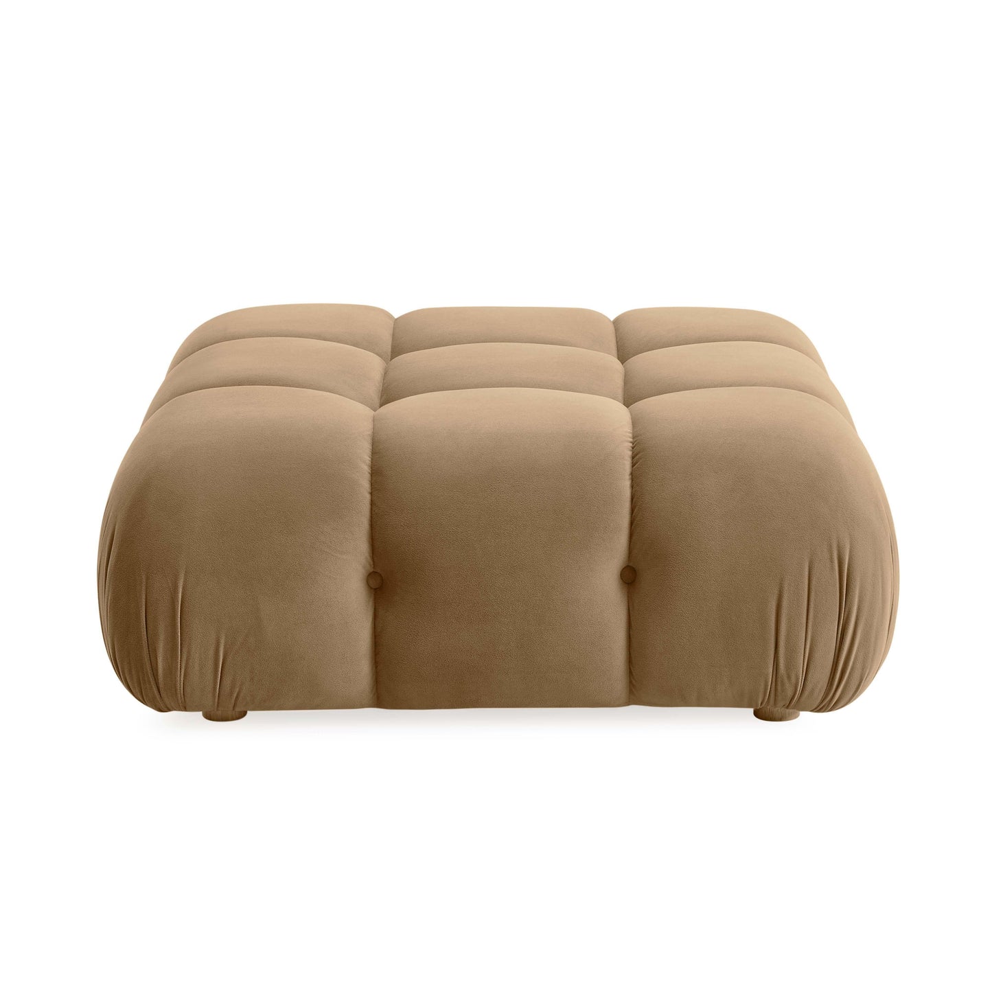 skully cafe au lait performance velvet modular ottoman