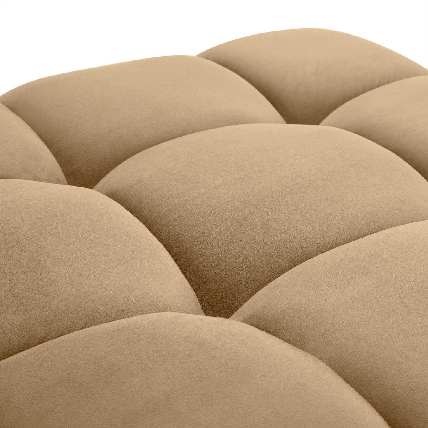 skully cafe au lait performance velvet modular ottoman