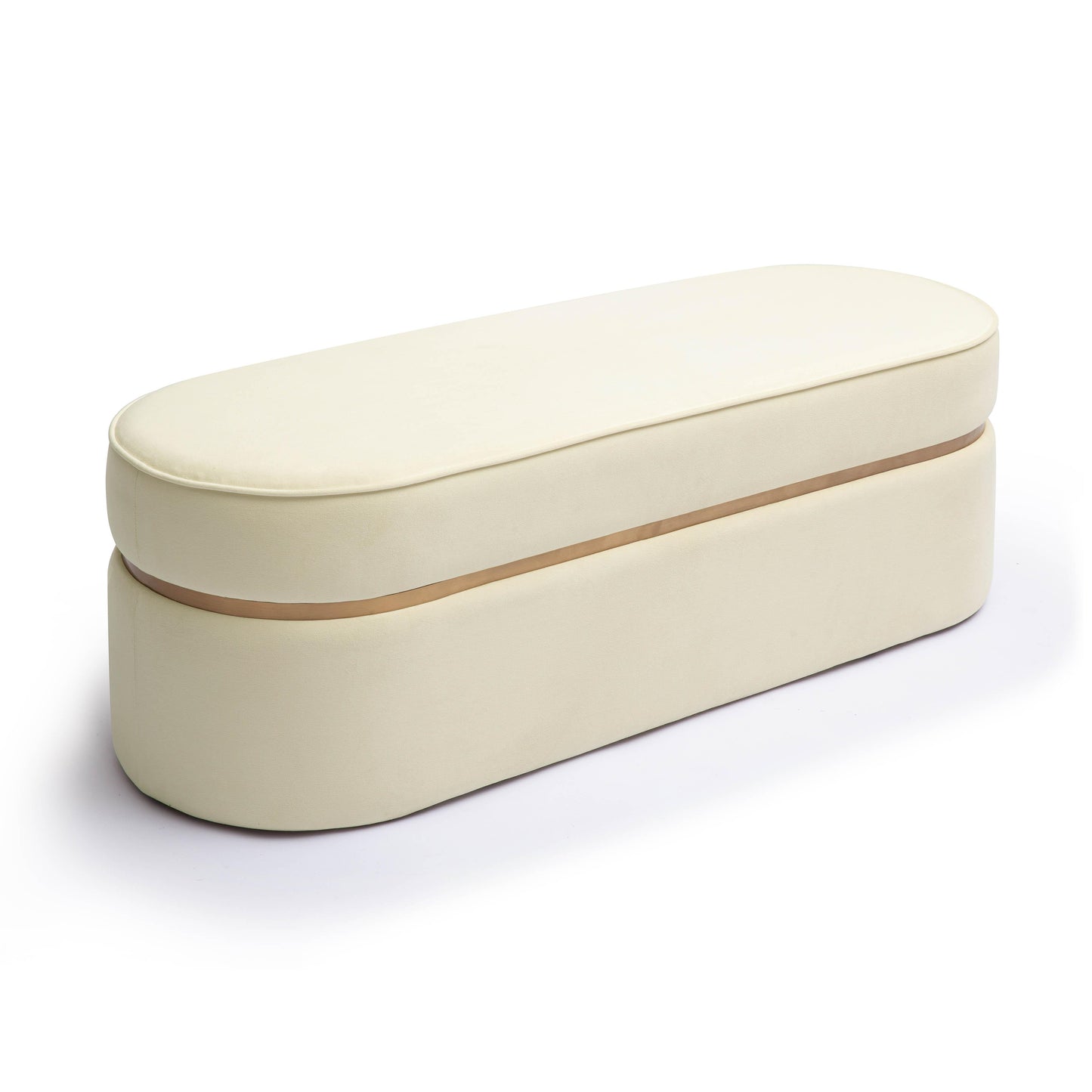 tarra cream velvet bench