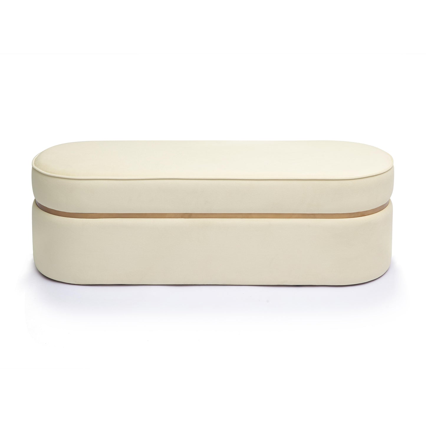 tarra cream velvet bench