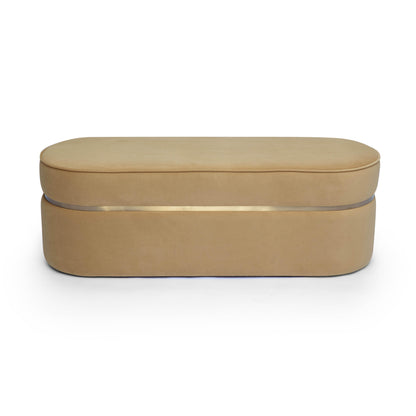 Tarra Honey Velvet Bench