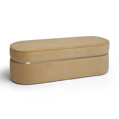 Tarra Honey Velvet Bench