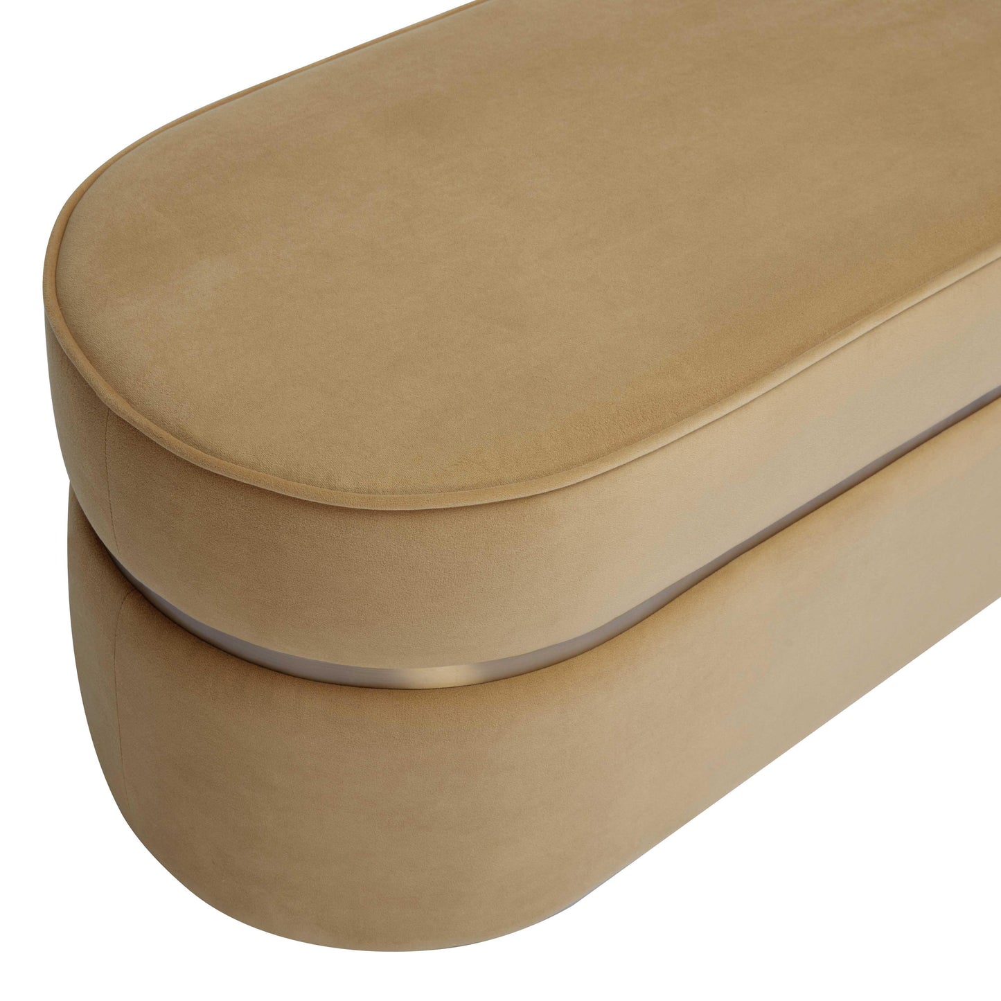 tarra honey velvet bench