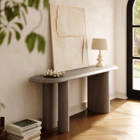 Margaux Savoy 71" Washed Ash Console Table - image 2