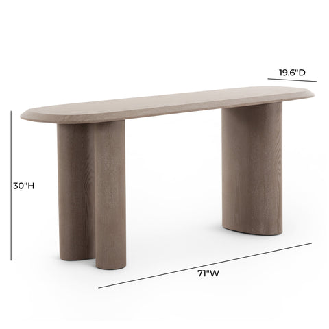 Margaux Savoy 71" Washed Ash Console Table - image 7
