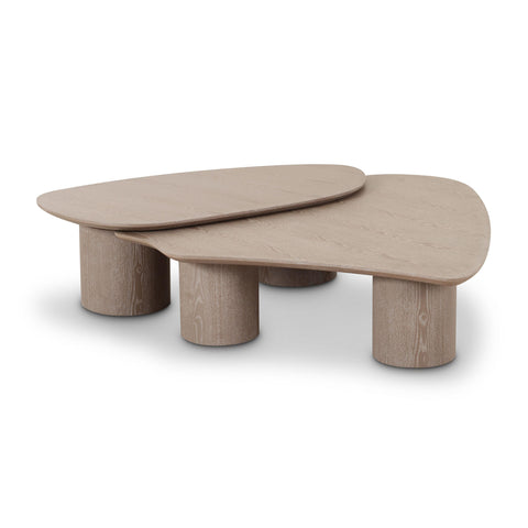 Margaux Savoy 2-Piece Washed Ash Nesting Coffee Table Set - image 3