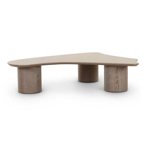 Margaux Savoy 55" Washed Ash Organic Low Coffee Table - image 3