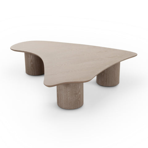Margaux Savoy 55" Washed Ash Organic Low Coffee Table - image 4