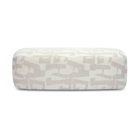 Noemie Laurent 54" Cream Performance Jacquard Bench - image 3