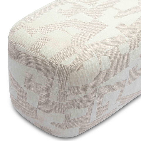Noemie Laurent 54" Cream Performance Jacquard Bench - image 5