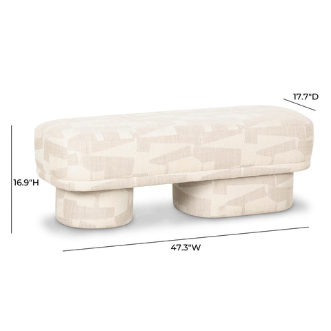 Florence Monaco 47" Performance Jacquard Bench - image 7