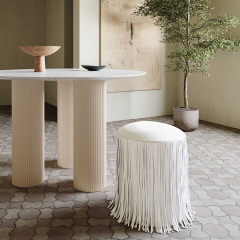 Solene Sorrento Performance Vegan Leather Ottoman - image 2
