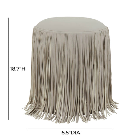 Solene Sorrento Performance Vegan Leather Ottoman - image 5
