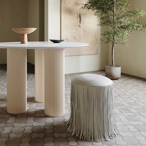 Solene Sorrento Performance Vegan Leather Ottoman - image 2