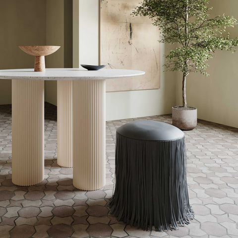 Solene Sorrento Performance Vegan Leather Ottoman - image 2