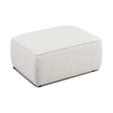 Sabine Verona Sand Upcycled Performance Linen Ottoman - image 3