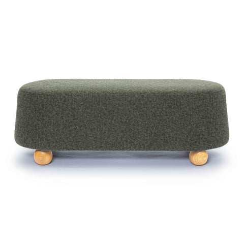 Margaux Lucerne 48" Contract-Grade Faux Mohair Large Ottoman - image 3